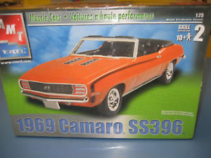 AMT 1969 Camaro Ss396 Kit # 31804 Factory 1 25 for sale online 