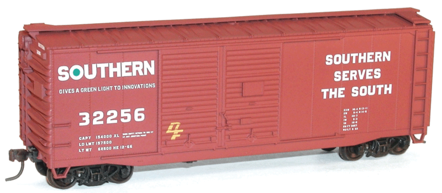HO SCALE ACCURAIL SOUTHERN PACIFIC 66425 40' DBL DOOR STEEL BOX CAR KIT