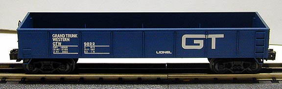 Lionel Trains 9822 Grand Trunk Western GTW Standard O Gondola W/ Removable Coal for sale online 