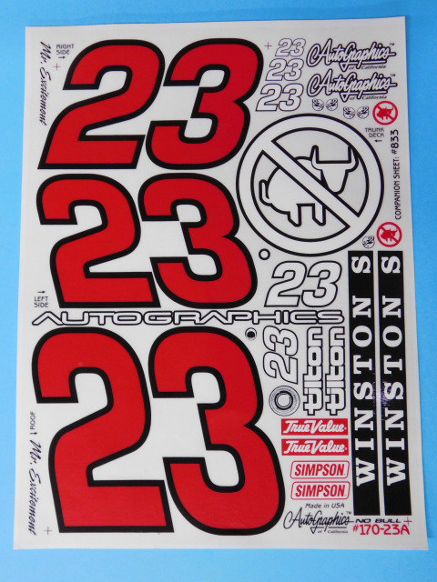 Vintage Futaba Racing Team PCM1024 YS Hatori Sticker Decal Sheet RC Car Racing 