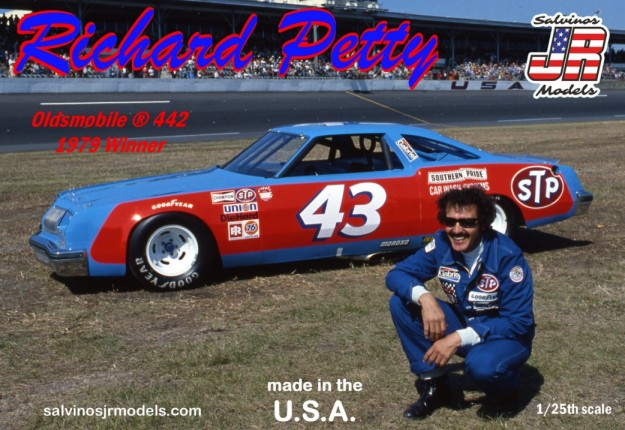 Salvinos Jr Richard Petty 1973 Dodge Charger 1:25 Scale Plastic Model Kit