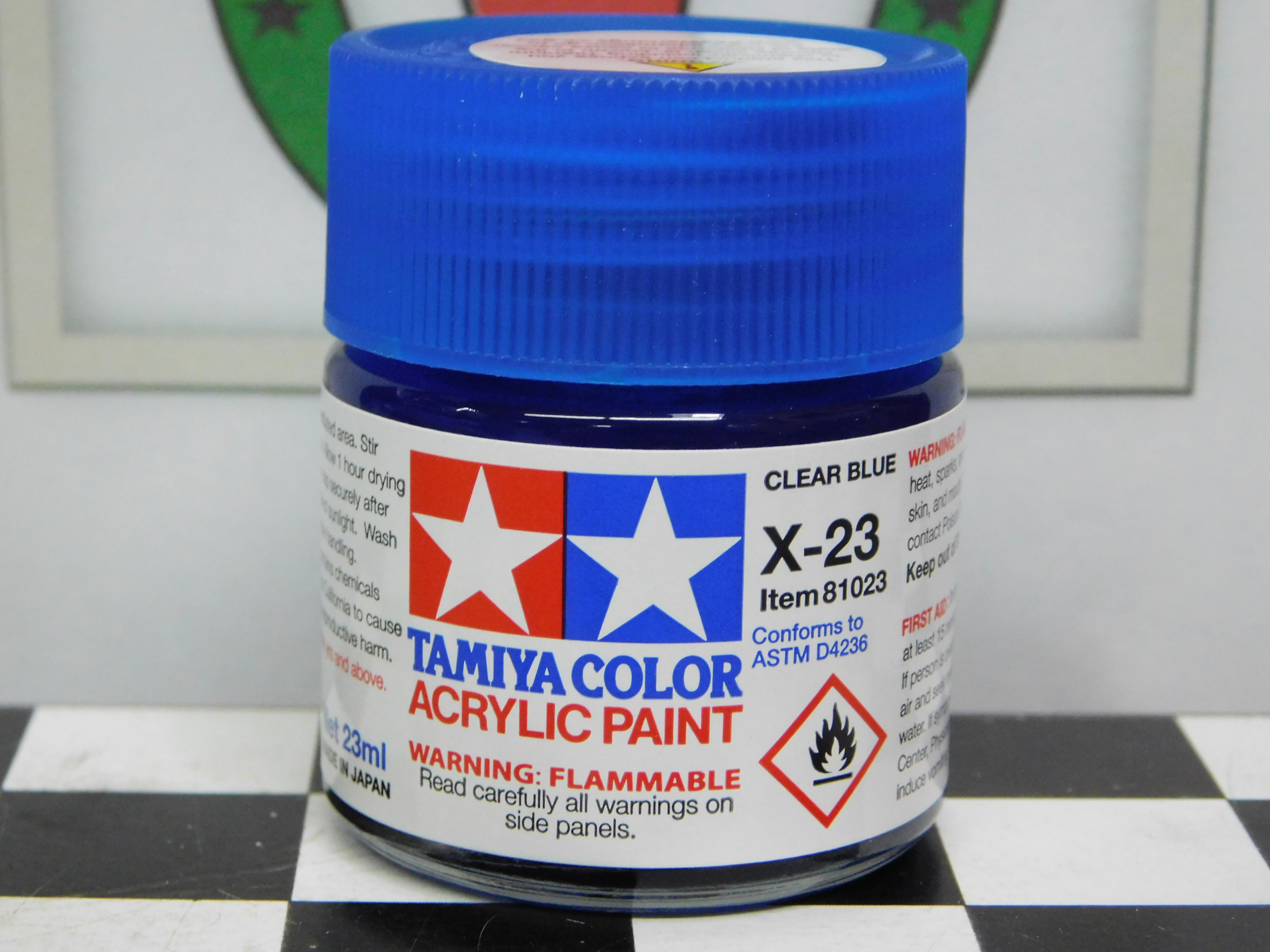 Tamiya XF-23 Clear BLUE Acrylic Model Paint (TAM81023)
