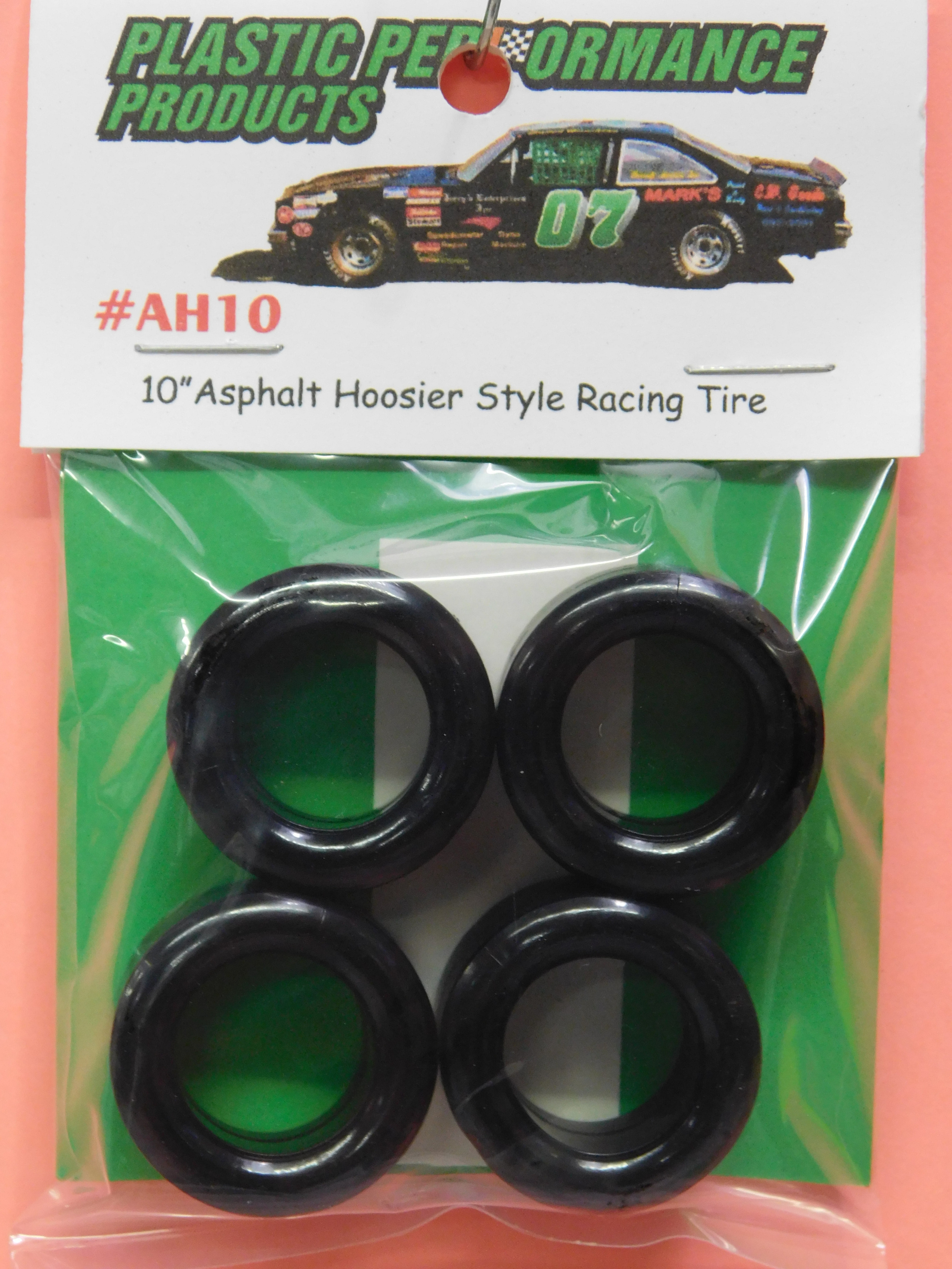 Hoosier Style 10" Asphalt Racing Tires Cup #AH10 LM Street Rods 1/25 Scale 