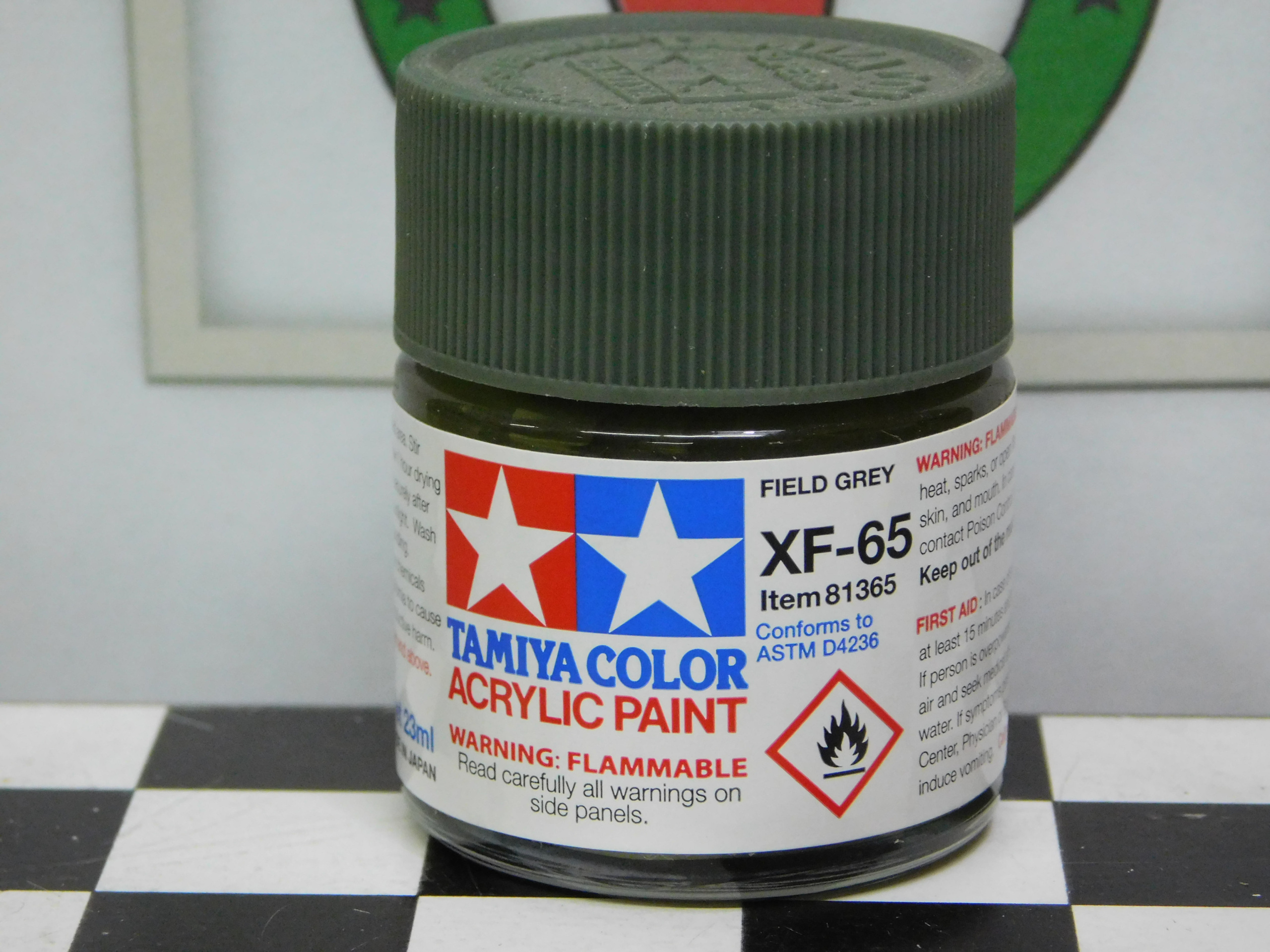 Tamiya XF-65 Flat FIELD GREY Acrylic Model Paint (TAM81365)