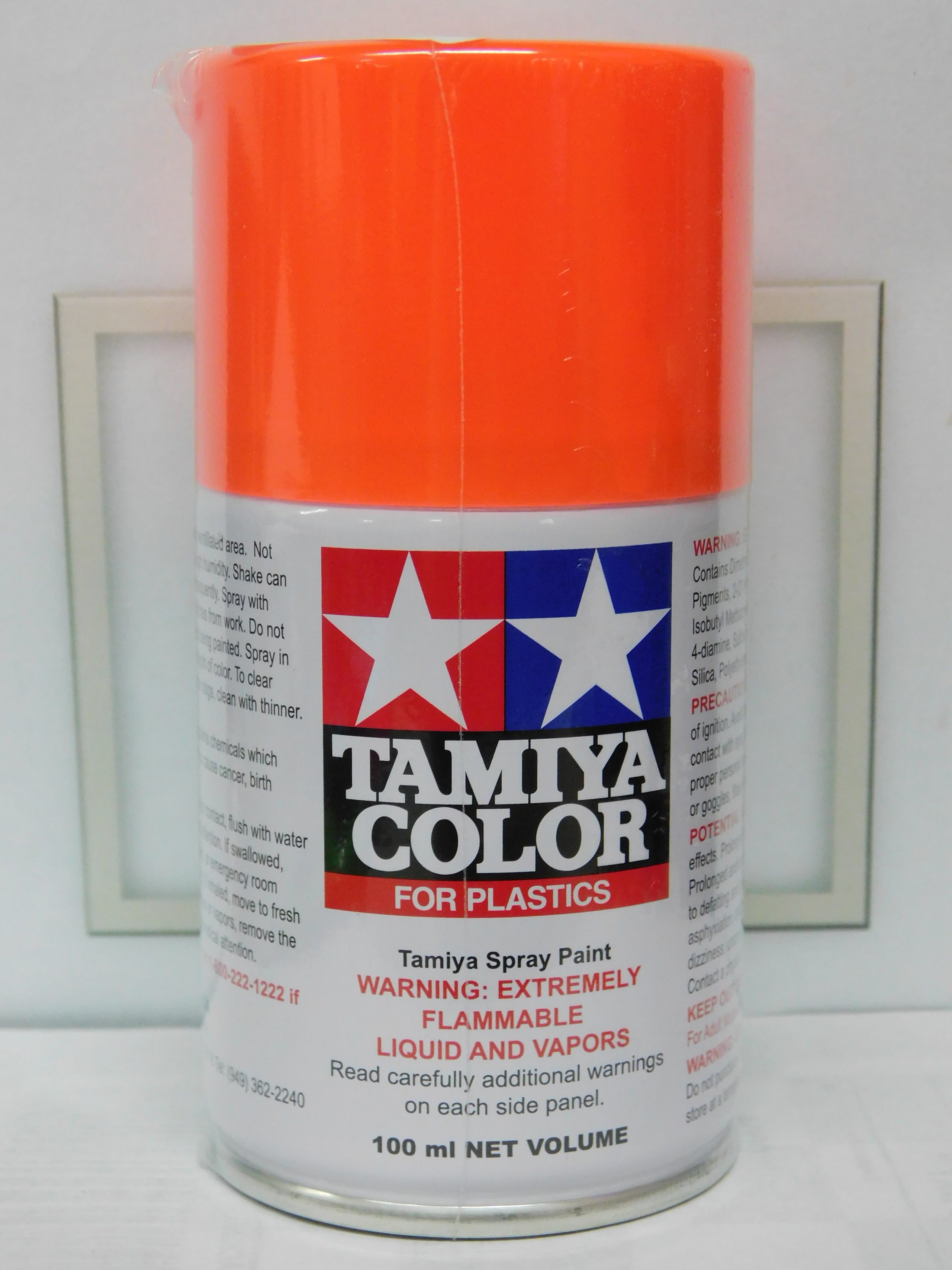 TAMIYA #85036: TS-36 FLUORESCENT RED Plastic Model Paint, 3 oz Spray